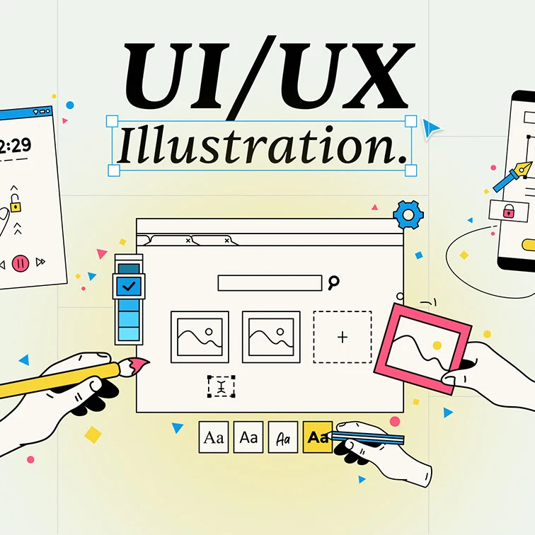 Interfacy - UI/UX设计插画套装 Figma、Illustrator、Lunacy、Photoshop、Sketch、XD插画缩略图到位啦UI