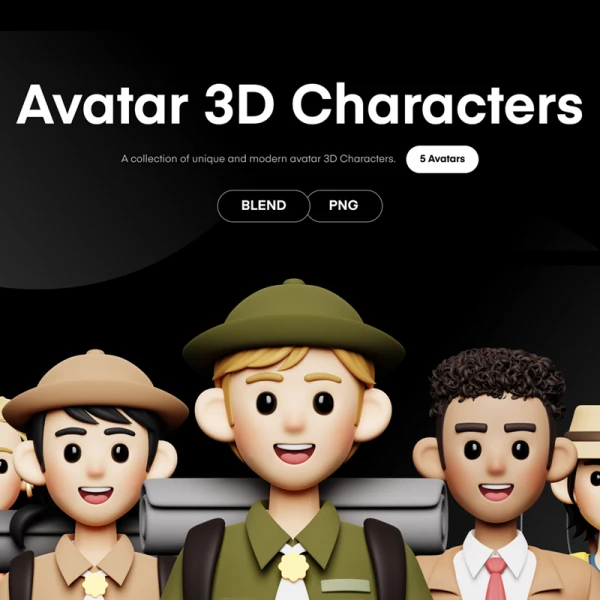 3D角色头像 Avatar 3D Character blender格式