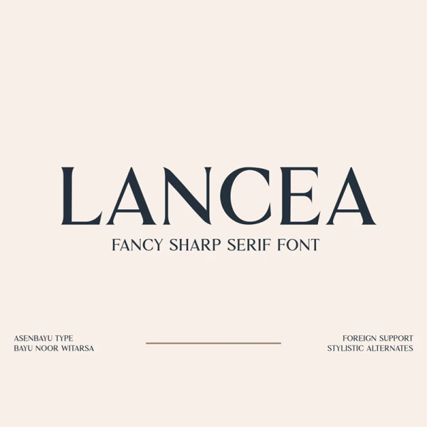 Lancea华丽尖端衬线字体 Lancea Font otf格式