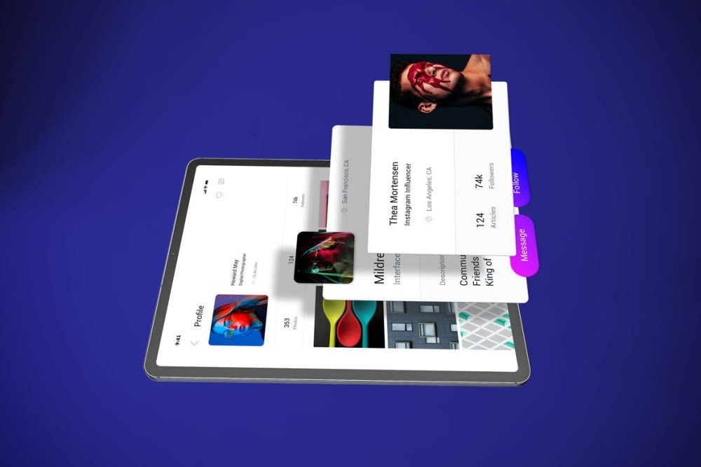 苹果平板ipad电脑macbookpro智能贴图展示样机UI素材PSD素材-优雅样机、创意展示、实景样机、样机、简约样机、苹果设备-到位啦UI