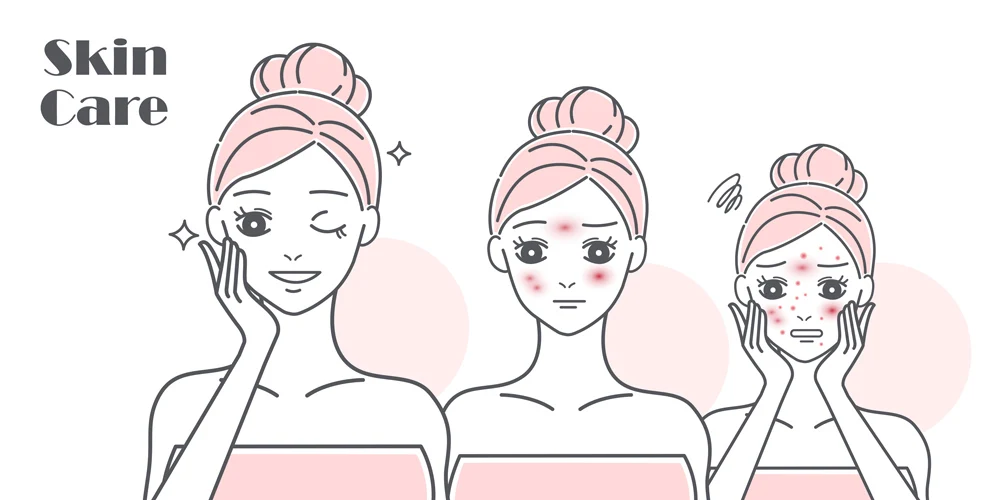 手绘卡通小女孩美容护肤敷面膜化妆步骤图人物插画AI矢量素材-人物模特、平面广告、插画、设计元素-到位啦UI