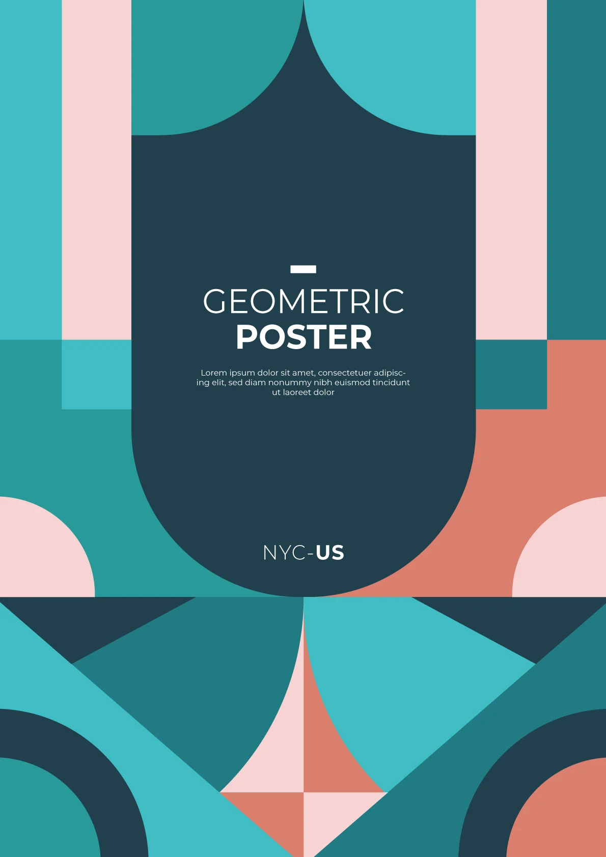 创意几何图形抽象渐变海报封面传单包装AI矢量PSD设计素材-插画、海报素材-到位啦UI