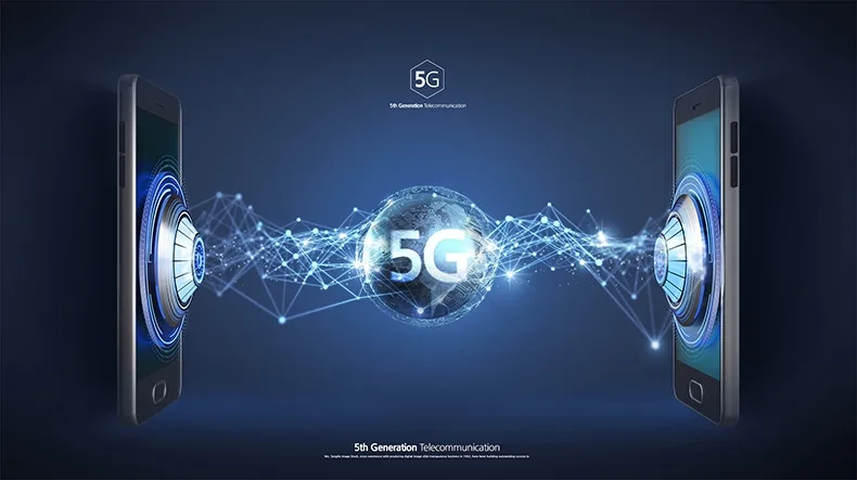创意科技5G网络智能酷炫PSD模板企业科技宣传海报设计素材-海报素材-到位啦UI