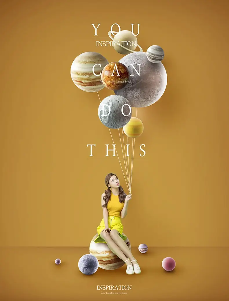 创意太空宇宙星球主题产品特效背景合成梦幻海报PSD设计素材-海报素材、背景素材-到位啦UI