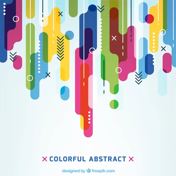 彩色时尚形状孟菲斯几何线条抽象艺术海报形状装饰矢量背景
