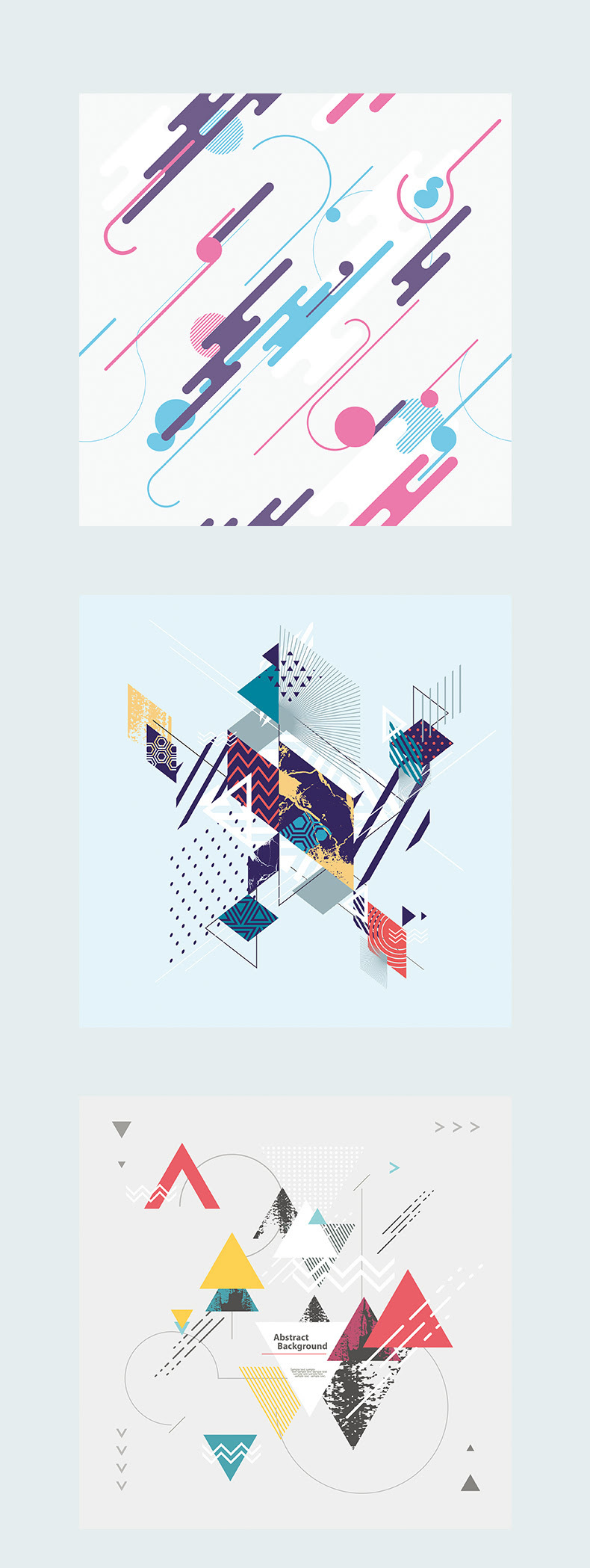创意时尚抽象几何不规则点线面书籍封面图形EPS矢量设计素材-海报素材-到位啦UI