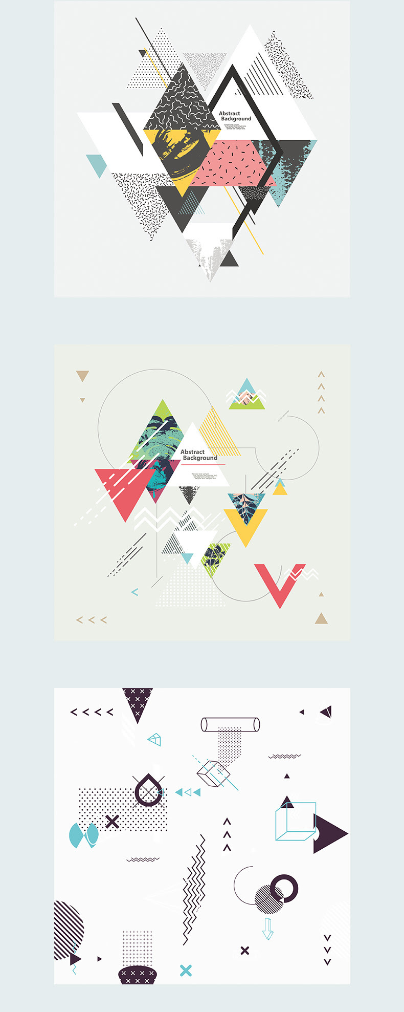 创意时尚抽象几何不规则点线面书籍封面图形EPS矢量设计素材-海报素材-到位啦UI
