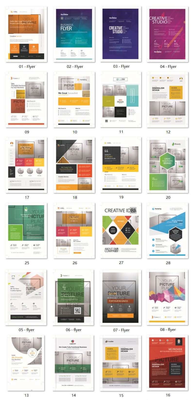 企业公司宣传单页传单模板几何图形产品封面EPS矢量设计素材-平面广告、海报素材-到位啦UI