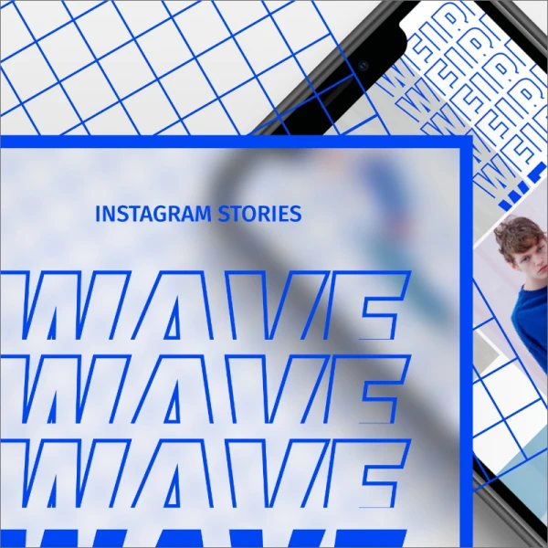 Wave Pack Instagram Story Templates ins故事潮流时尚模板