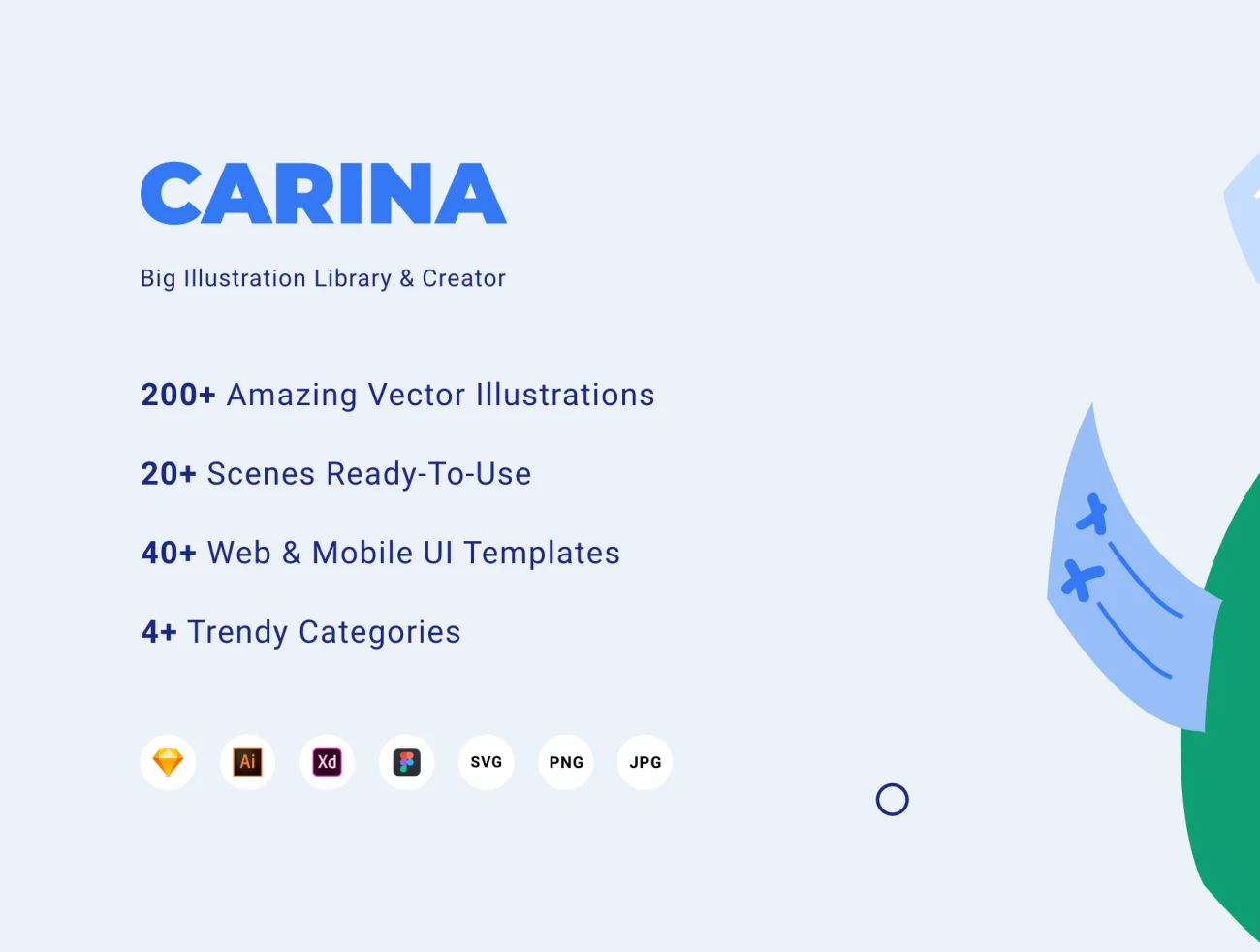 Carina Illustration Library CreatorCarina创意插画图库-插画-到位啦UI