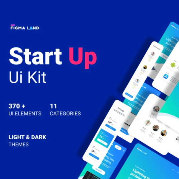 Figmaland - Startup Ui Kit 启动界面模版工具包