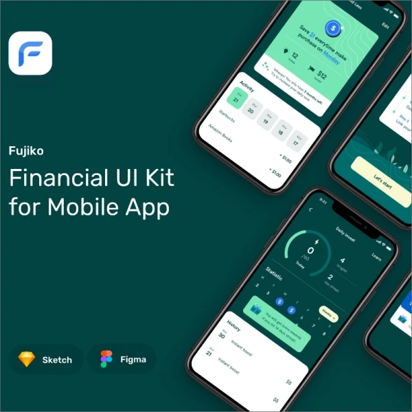 Fujiko Financial UI Kit 金融省钱预算控制UI套件