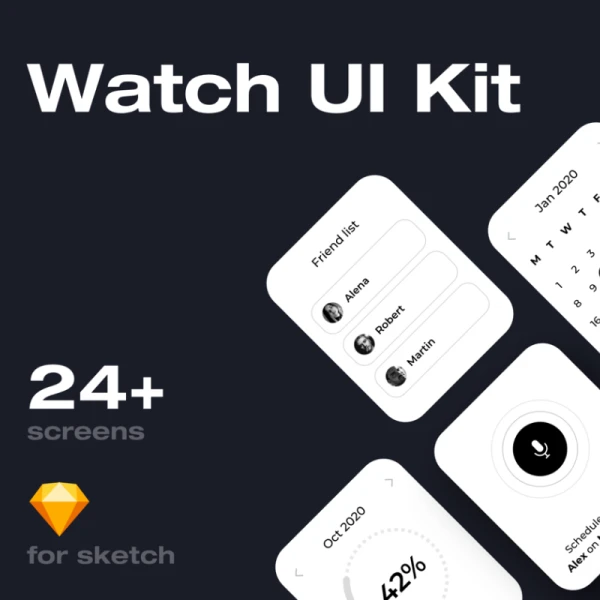 Apple Watch UI Kit Apple Watch UI套件