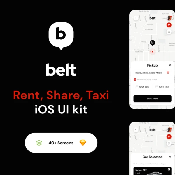 Belt App UI kit 皮带应用程序用户界面套件