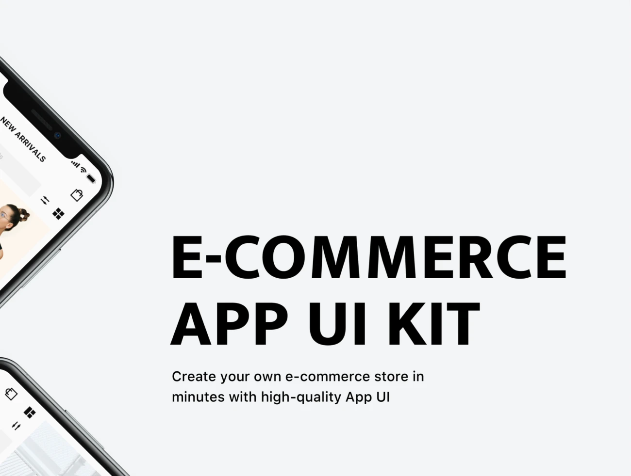 Trendy E commerce App UI Kit 时尚电子商务应用程序UI套件-3D/图标、UI/UX、ui套件、主页、介绍、付款、列表、卡片式、应用、引导页、电子钱包、登录页、着陆页、社交、网站-到位啦UI