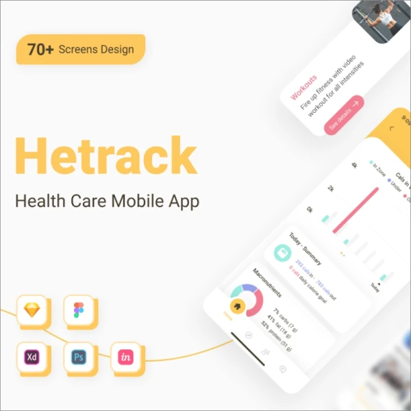 Hetrack - Health Care Mobile App Hetrack医疗保健移动应用程序