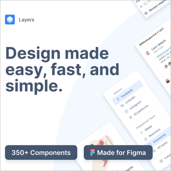 Layers Figma Design System web设计系统