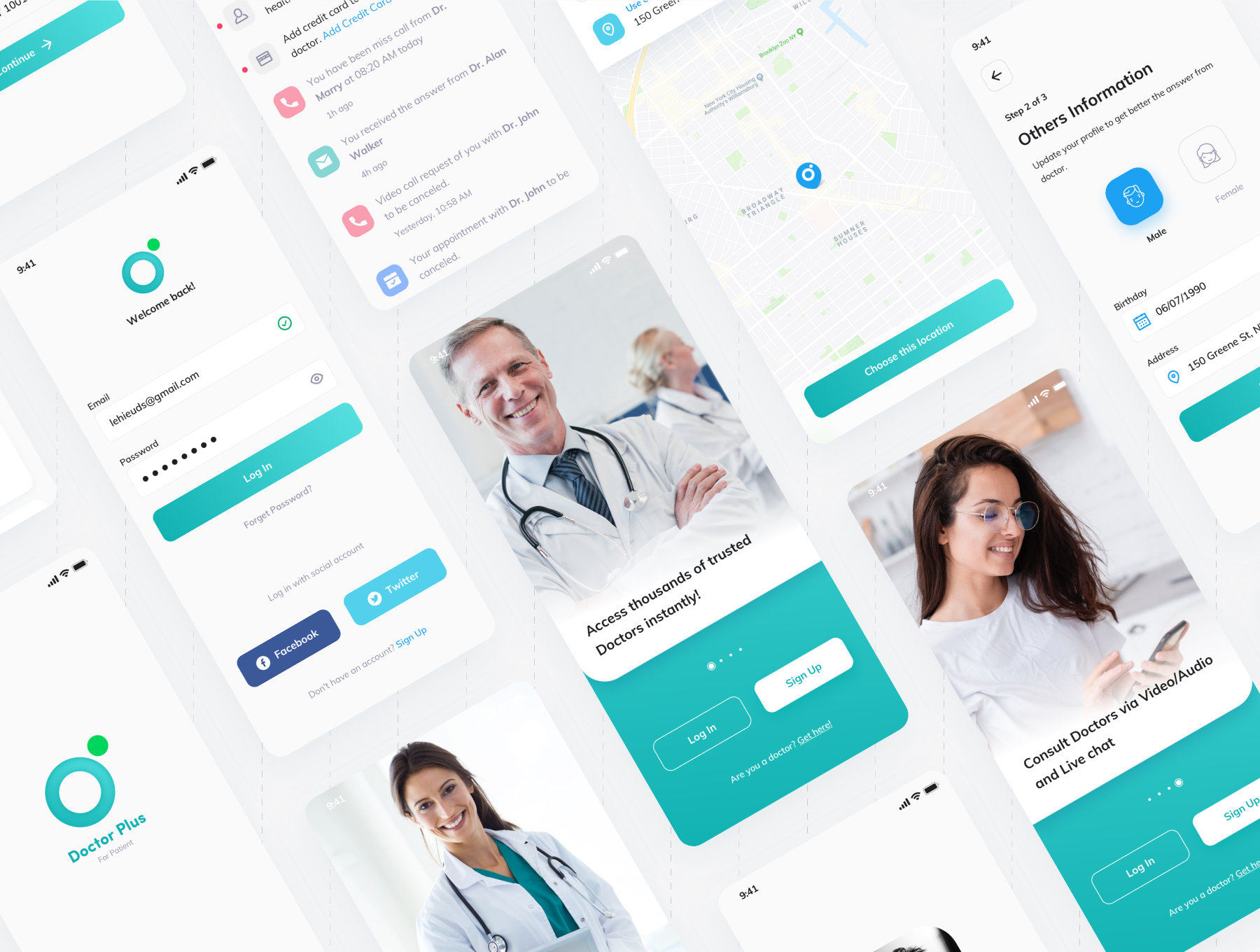 Doctor 9shape Plus - For Patient iOS UI Kit 患者iOS UI套件-UI/UX-到位啦UI