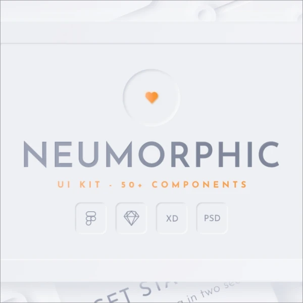 Neumorphic Soft UI Kit NEU 新拟物风格夜壶套件