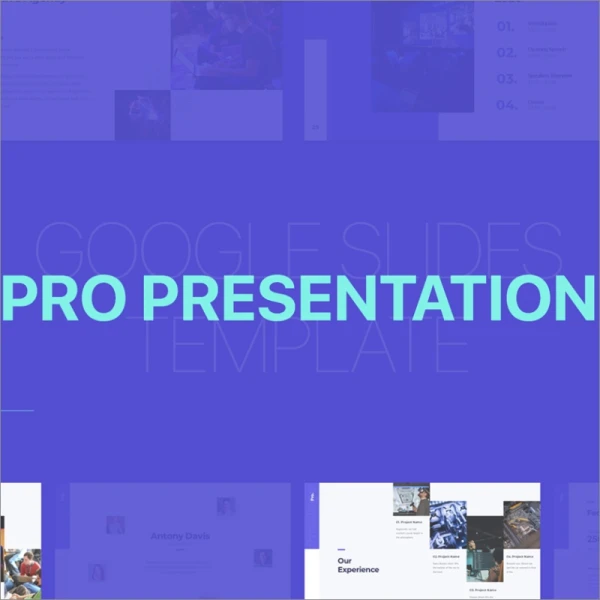 Pro Presentation - Animated Google Slides Template 专业演示-谷歌动画幻灯片模板