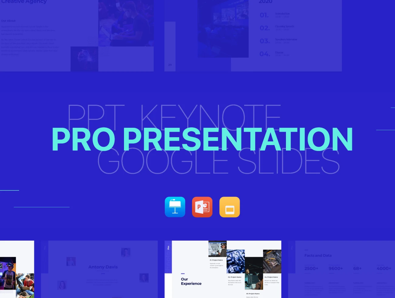 Pro Presentation - Smooth Animated Template 专业演示-平滑动画模板-UI/UX、ui套件、主页、介绍、应用、引导页、登录页、着陆页、网站-到位啦UI