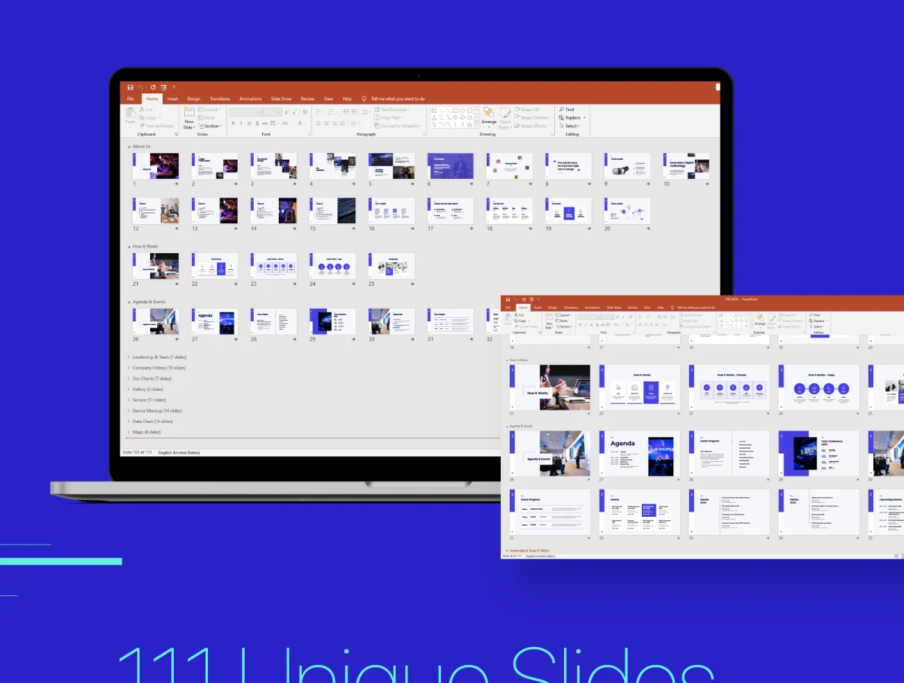 Pro Presentation - Smooth Animated Template 专业演示-平滑动画模板-UI/UX、ui套件、主页、介绍、应用、引导页、登录页、着陆页、网站-到位啦UI