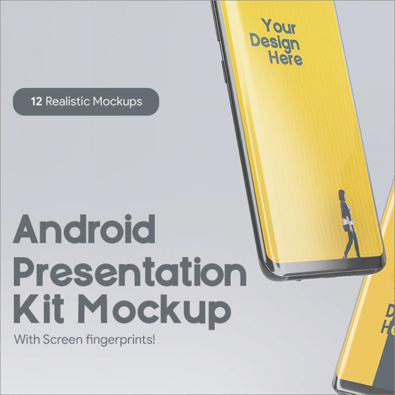Samsung Galaxy S9 Presentation mockup Kit (part2) 三星Galaxy S9演示样机套件（第2部分）缩略图到位啦UI