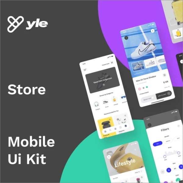 Yle Store UI Kit 电商网购服饰电器箱包商店用户界面套件