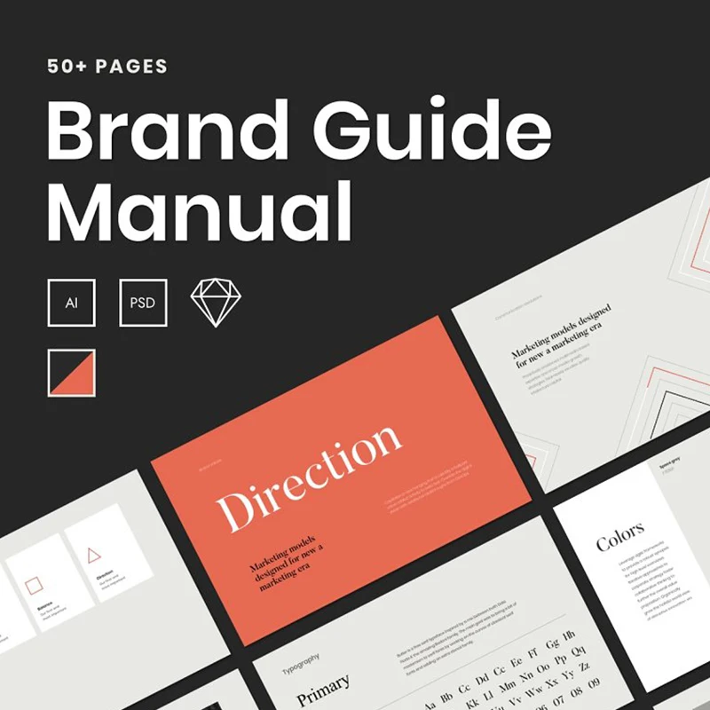 A Brand Guide Branding Guidelines 品牌指南品牌指南缩略图到位啦UI