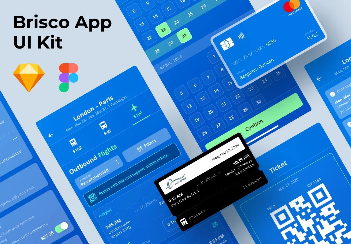 Brisco Travel App Brisco旅游应用程序-UI/UX-到位啦UI