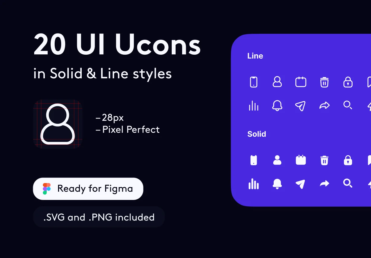 20 UI Ucons 20个用户界面-UI/UX-到位啦UI