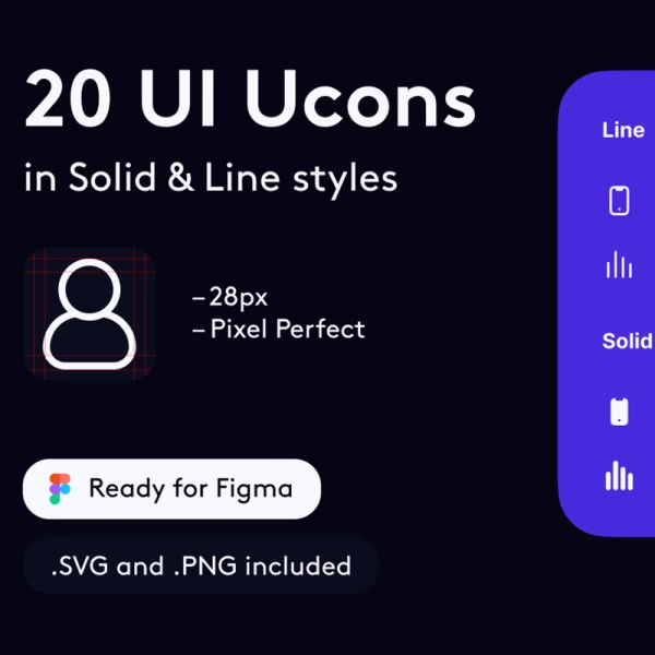 20 UI Ucons 20个用户界面