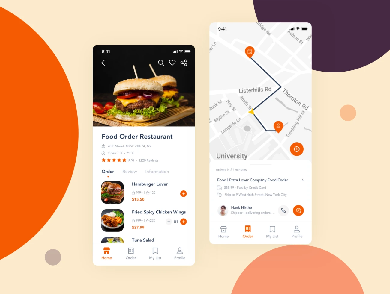 Food Delivery App Template Ui Kit 食品配送外卖应用程序模板Ui套件-UI/UX-到位啦UI