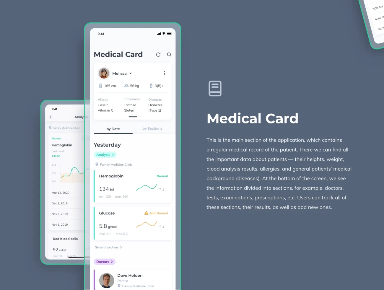 Medical App UI kit for iOS 医疗应用程序UI套件-UI/UX-到位啦UI