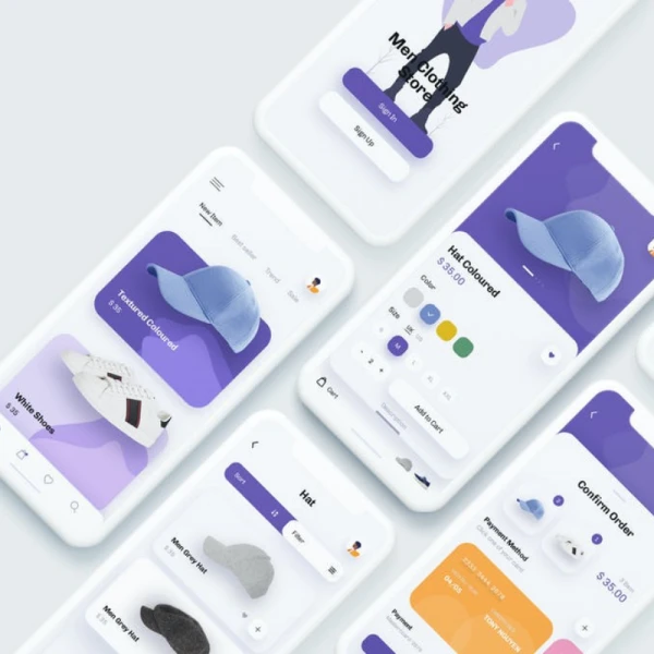 Meg - Fashion Store Mobile App UX, UI Template Meg-时尚商店移动应用UX，UI模板