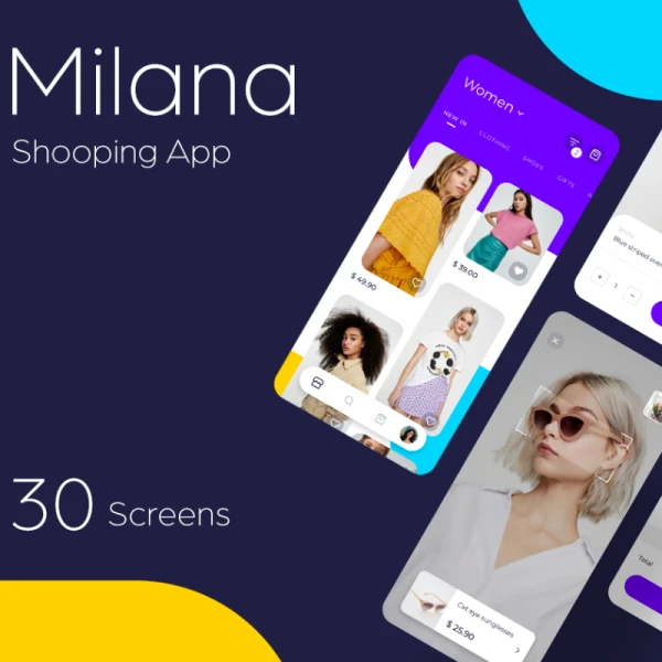 Milana Shopping App UI Kit 购物应用程序UI套件