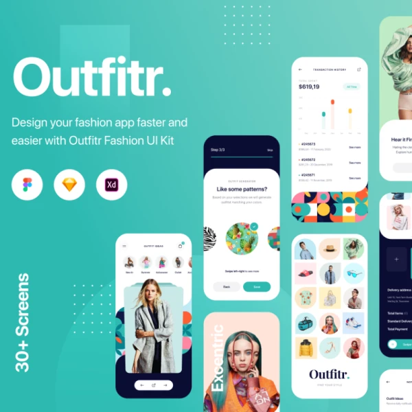 Outfitr - Fashion UI Kit 服装-时尚用户界面套件