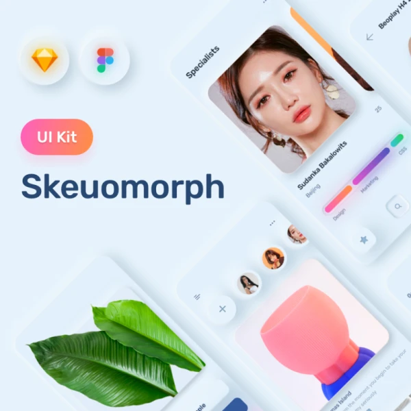 Skeuomorph Ui Kit Sketch Skeuomorph用户界面工具包
