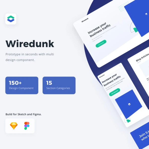 Wiredunk - Landing Page Template for Multipurposes 多用户登录页面模板