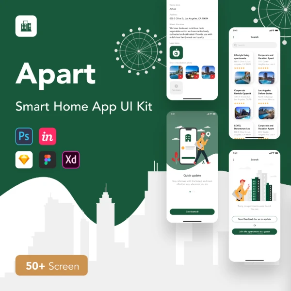 Apart - Smart Home App UI Kit 智能家居应用程序用户界面套件