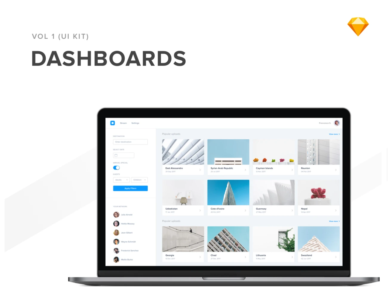 40 Web Dashboard UI Kit 40款Web仪表板UI套件-UI/UX、ui套件、卡片式、图表、数据可视化-仪表板、表单-到位啦UI