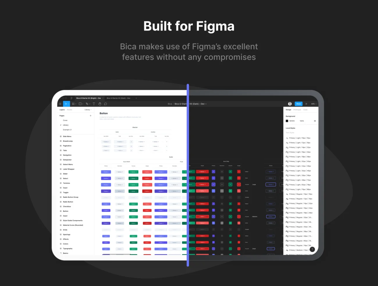 Bica for Figma 数字产品高效UI设计套件-UI/UX-到位啦UI