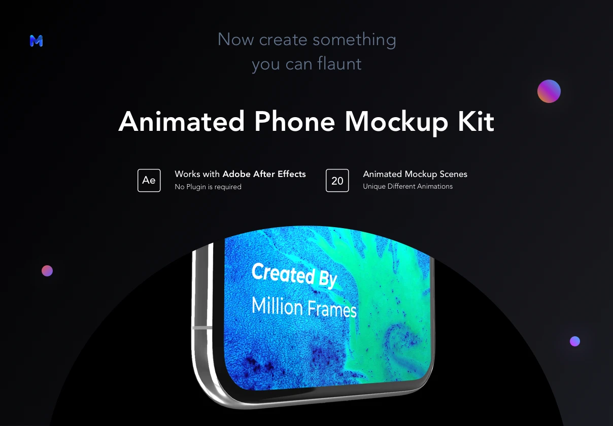 Animated Phone Mockup Kit 动画手机模型套件-产品展示、优雅样机、创意展示、手机模型、样机、简约样机、苹果设备-到位啦UI