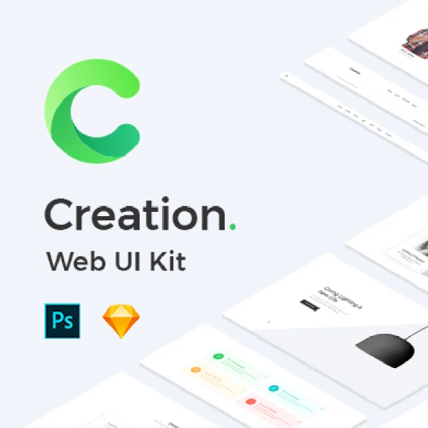 Creation Web UI kit 1 创意62大类Web UI工具包