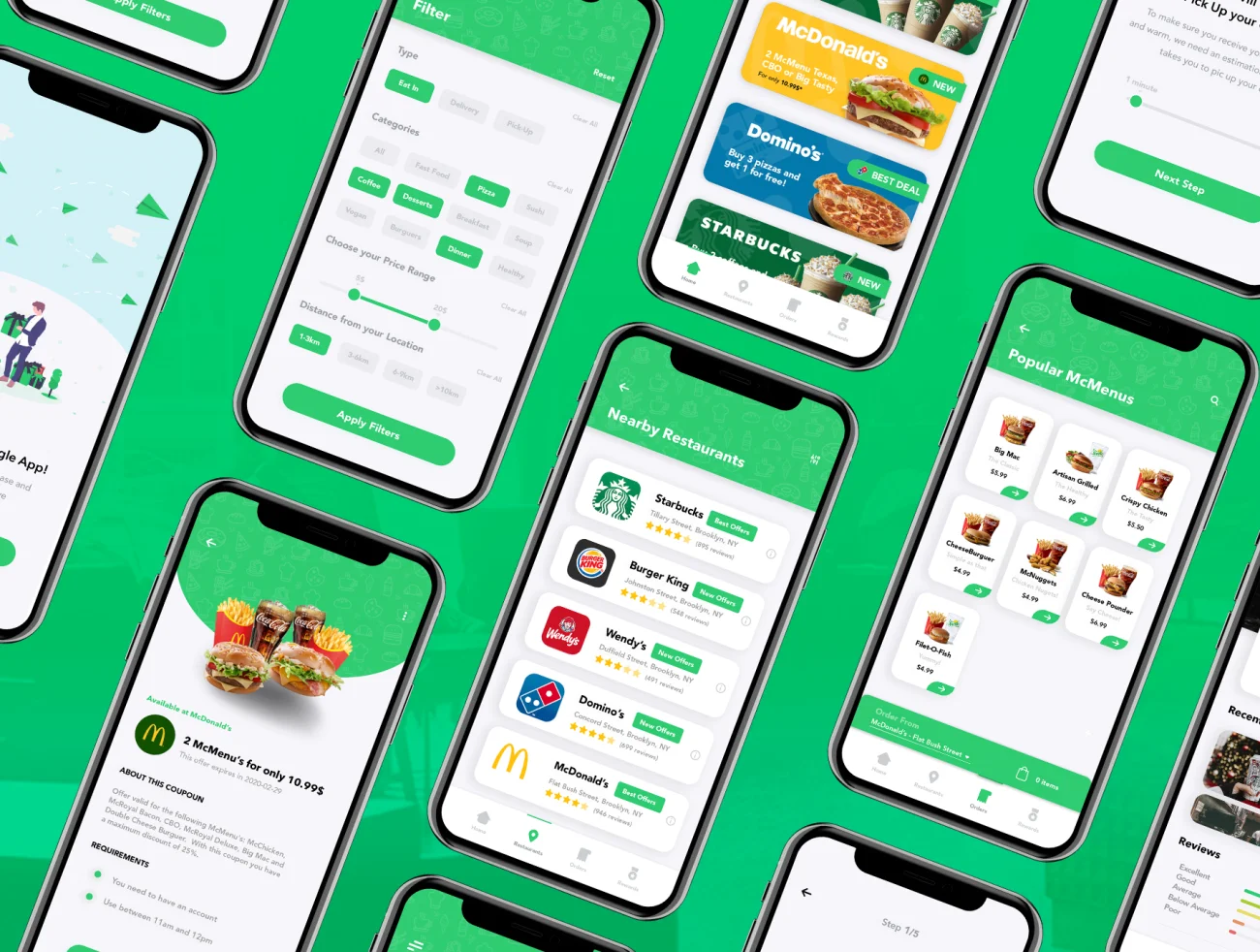 FindMe - Loyalty App UI Kit 美食点餐应用程序用户界面套件-UI/UX-到位啦UI