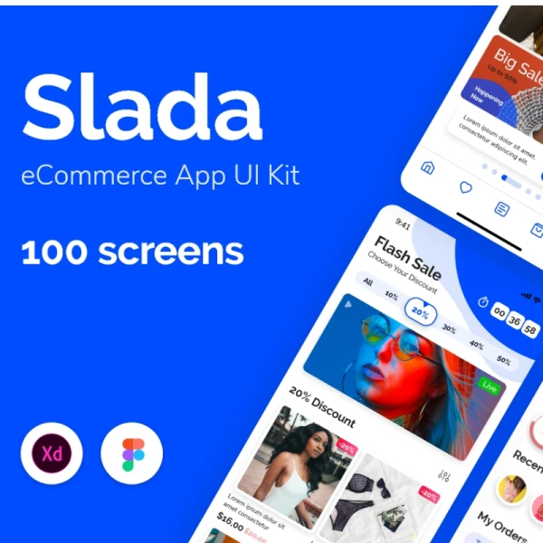 Slada — eCommerce App UI Kit Slada-电子商务应用程序UI套件