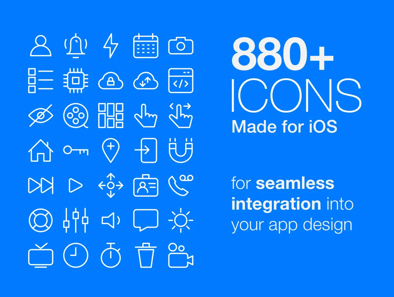 Icon bundle – Made for iOS 图标集合包–专为iOS打造-3D/图标、UI/UX-到位啦UI