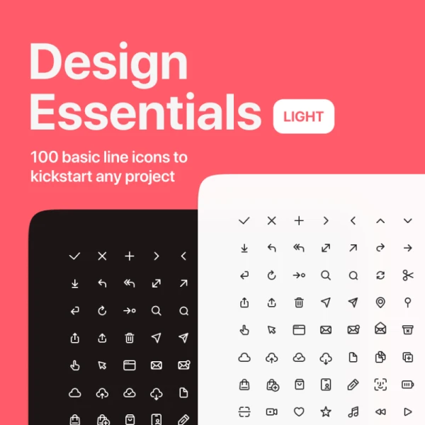 Design Essentials Light 100款通用icon设计必备