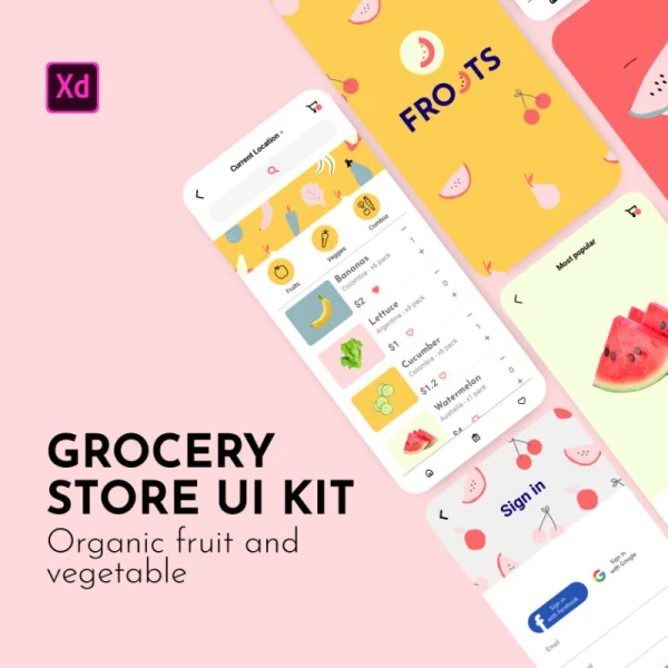 UI KIT FROOTS Fruit and veg store 水果蔬菜店用户界面