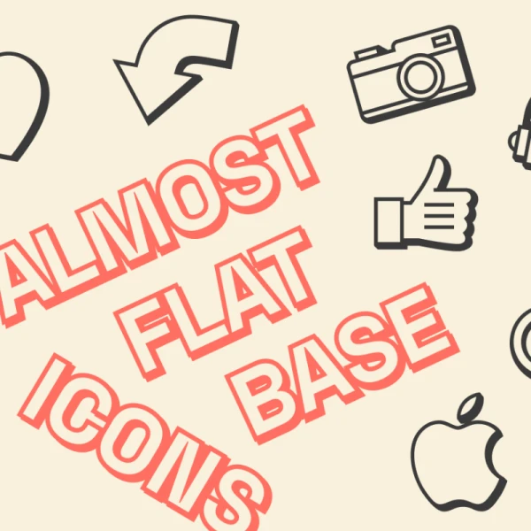 Almost Flat Base Icons 几乎扁平化图标